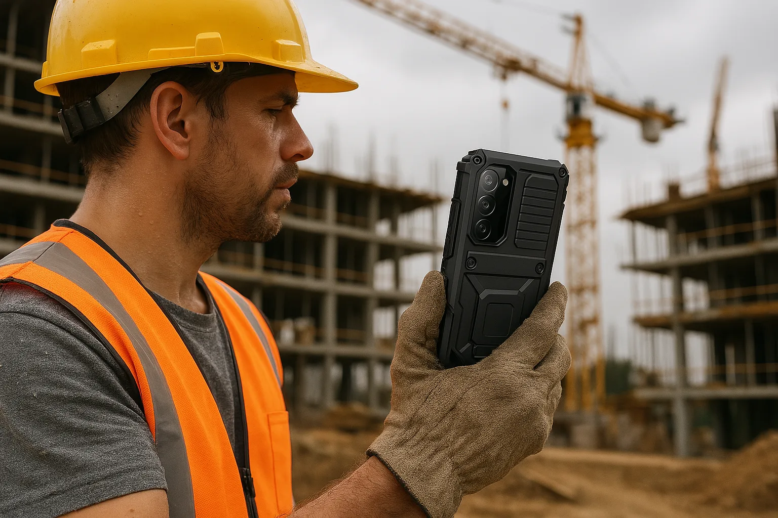 Quelle coque pour un téléphone utilisé sur un chantier ?