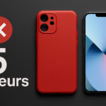 Visuel représentant les 5 erreurs fréquentes lors de l'achat d'une coque de smartphone