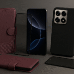 Coque Xiaomi 15T Pro avec verre trempé et étui cuir, protection complète et accessoires premium pour smartphone.