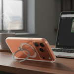 Coque iPhone 17 Pro avec Anneau-Support pour Visioconférence