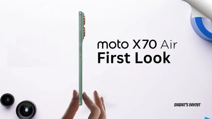 Motorola Moto X70 Air : le smartphone ultra-fin qui surprend par sa batterie et sa robustesse