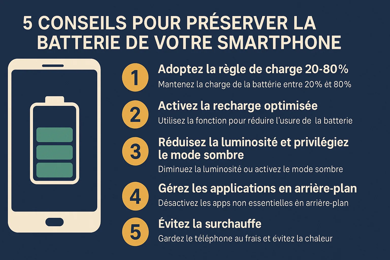 5 astuces pour améliorer l’autonomie de la batterie de votre smartphone en 2025
