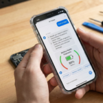 Application iFixit sur smartphone pour réparation écran et batterie