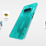 Nothing Phone (3a) Community Edition turquoise avec design transparent rétro