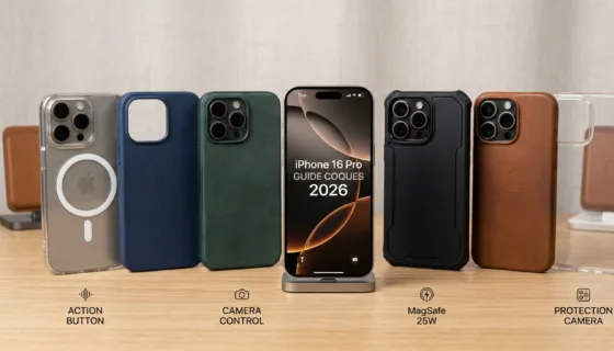 Meilleure coque iPhone 16 Pro : guide complet 2026 (MagSafe, Action Button, Camera Control)