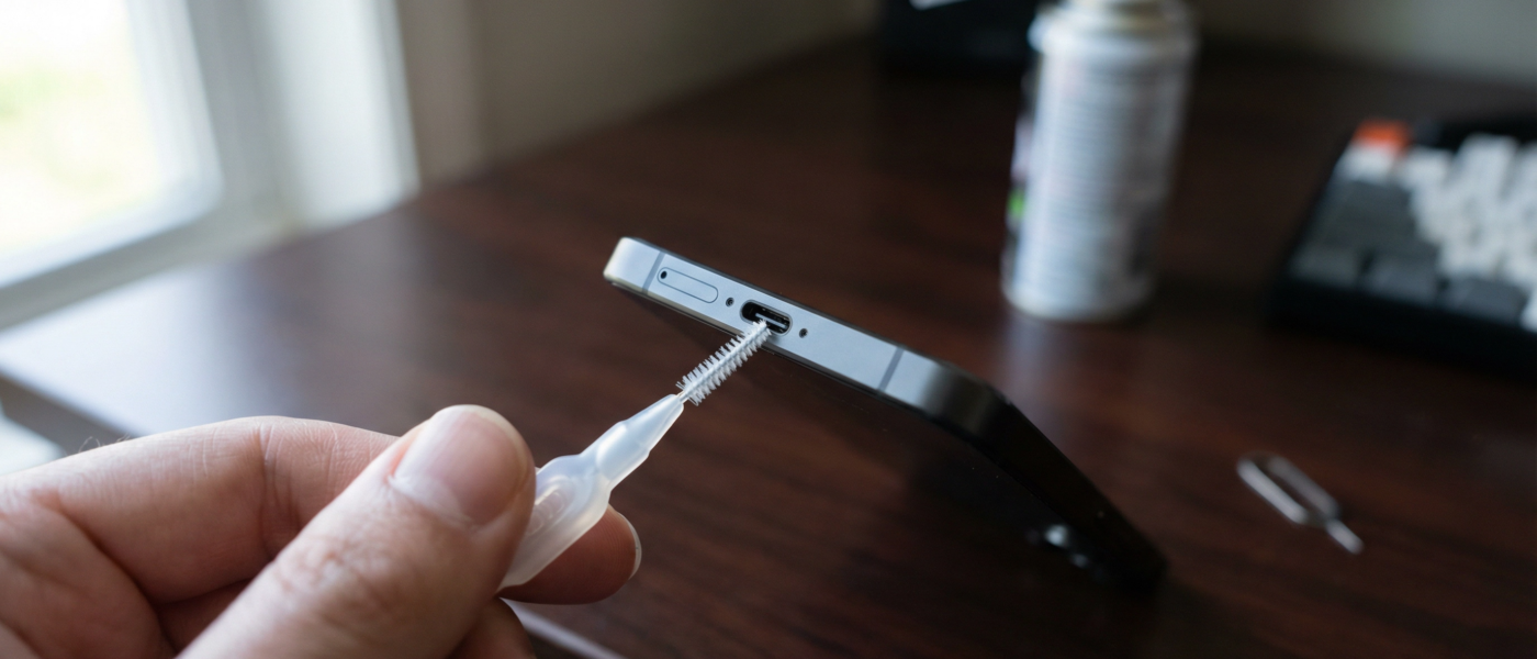 Comment nettoyer le port USB-C de son téléphone (sans l abîmer)